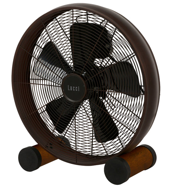 Lucci Air 16'' (41CM) Floor Fan - Oil Rubbed Bronze with Wood